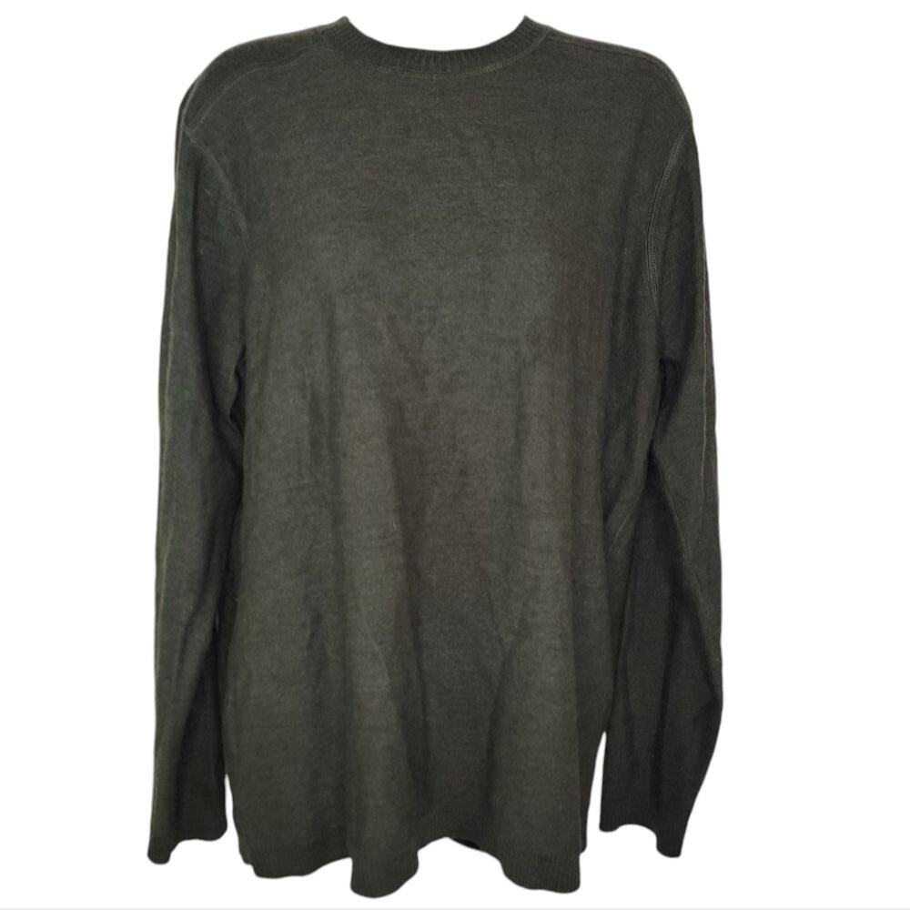 SmartWool Men's Medium Roundabout Olive Crew Neck Sweater Medium